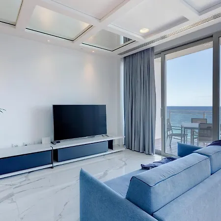 Apartment Stunning Sea Views In Tigne Point, With Pool